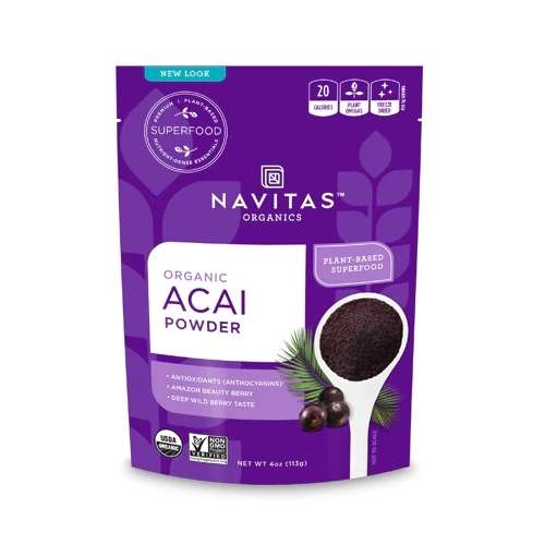 Pó de Açaí Orgânico Navitas Organics - 113g: Superalimento Rico em Antioxidantes