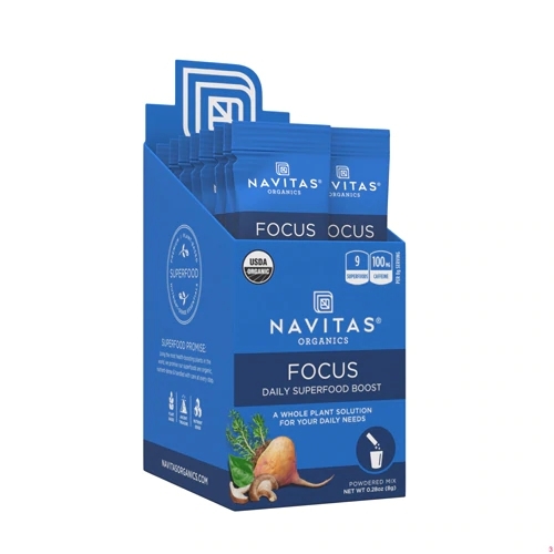 Navitas Organics Focus Daily Superfood Boost - 15 Sachês (Potencialize seu Dia)