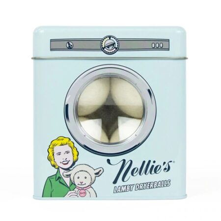 Nellie's Lamby Wool Dryerballs Tin Set -- 4 Balls