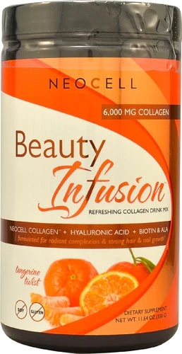 NeoCell Beauty Infusion Colágeno Tipo 1 e 3 Sabor Tangerina 330g | Pele Radiante e Jovem