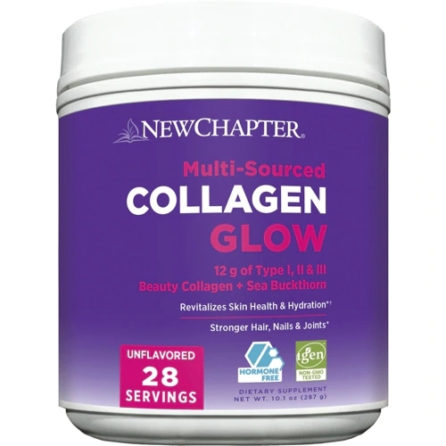 New Chapter Collagen Glow Sem Sabor 28 Doses: Pele Radiante e Bem-Estar Completo