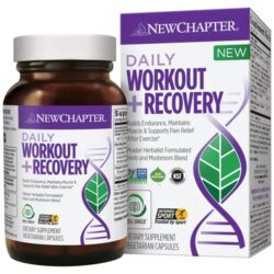 New Chapter Daily Workout Plus Recovery - 60 Cápsulas Vegetarianas: Energia e Recuperação Pós-Treino