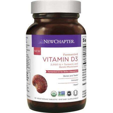 New Chapter Fermented Vitamin D3 -- 30 Vegetarian Tablets