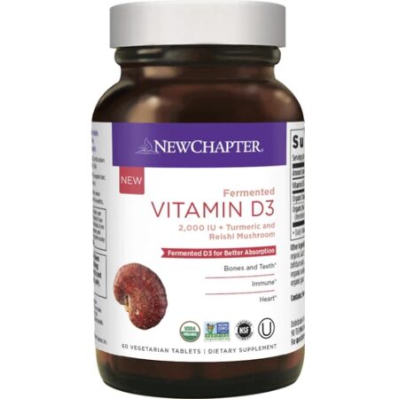 New Chapter Fermented Vitamin D3 -- 60 Vegetarian Tablets