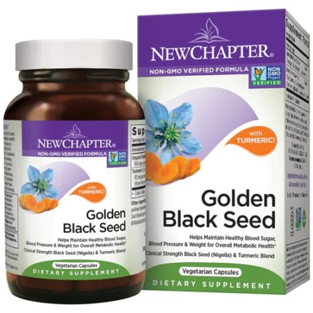 New Chapter Golden Black Seed with Turmeric -- 60 Vegetarian Capsules