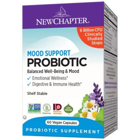 New Chapter Mood Support Probiotic -- 60 Vegan Capsules