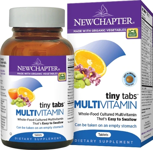 New Chapter Tiny Tabs® Multivitamínico - 192 Mini Comprimidos para Saúde Completa