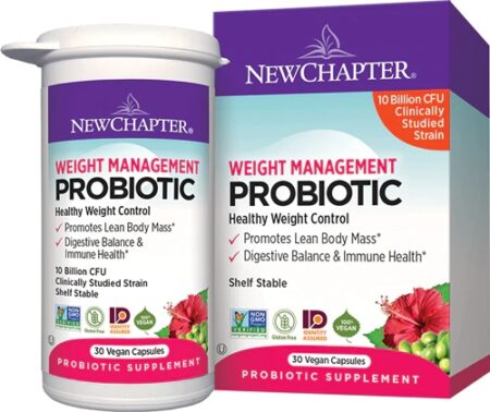 New Chapter Weight Management Probiotic -- 30 Vegan Capsules