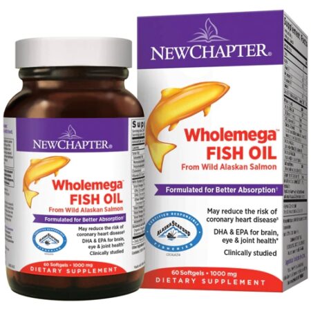 New Chapter Wholemega® Fish Oil -- 1000 mg - 60 Softgels