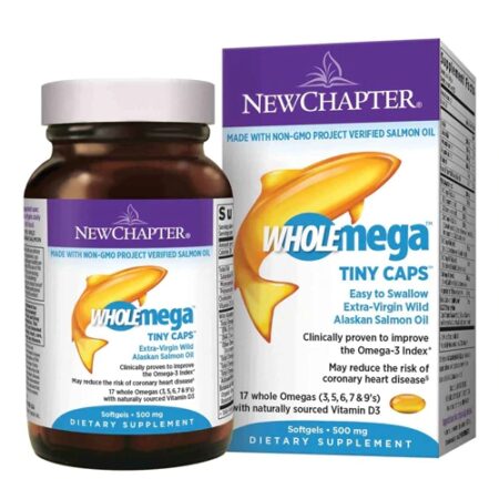 New Chapter Wholemega™ Tiny Caps™ Whole Fish Oil -- 500 mg - 180 Softgels