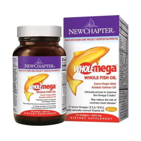 New Chapter Wholemega® Whole Fish Oil -- 1000 mg - 120 Softgels