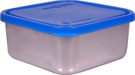 New Wave Enviro Stainless Steel Container Divided Blue -- 1 Container