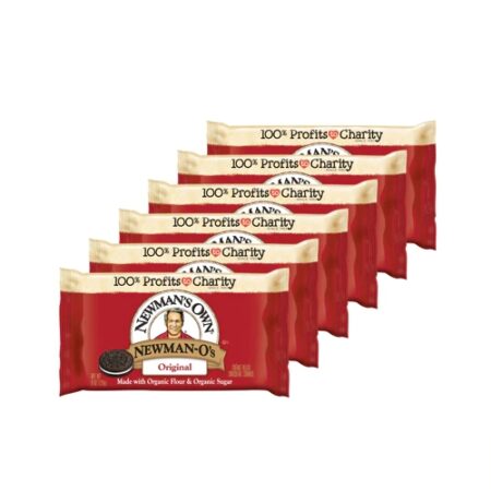 Newman's Own Newman-O's Creme Filled Chocolate Cookies Original -- 8 oz Each / Pack of 6