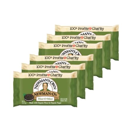 Newman's Own Newman-O's Creme Filled Cookies Hint-O-Mint -- 8 oz Each / Pack of 6