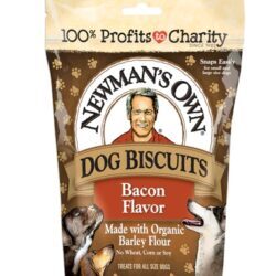 Biscoitos Newman's Own Bacon para Cães - 283g - Petisco Premium