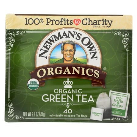 Newman's Own Organics Green Tea -- 40 Tea Bags