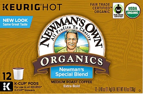 Café Orgânico Newman's Own Special Blend - Torra Média - 12 Cápsulas K-Cup® (Aprox. 130g)