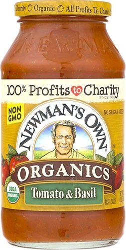 Molho de Tomate e Manjericão Orgânico Newman's Own - 666g | Sabor Autêntico e Natural