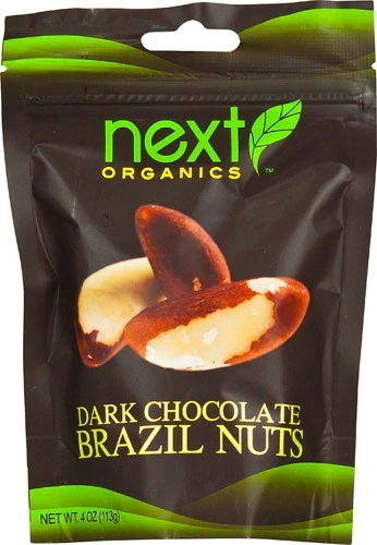 Next Organics Chocolate Amargo com Castanha do Pará - Snacks Saudáveis 113g