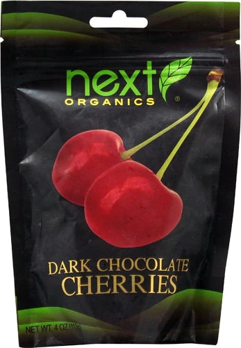 Next Organics Chocolate Amargo com Cereja - Snacks Saudáveis (113g)