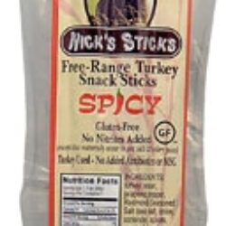 Nick's Sticks Turkey Spicy: Petisco de Peru 100% Natural e Picante - 48g
