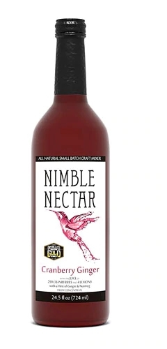 Nimble Nectar Mixer Artesanal Cranberry e Gengibre - 725ml: Sabor e Bem-Estar em Cada Gole