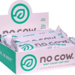 Barra de Proteína No Cow Sabor Menta e Cacau - Caixa com 12 Unidades (Aprox. 60g cada)