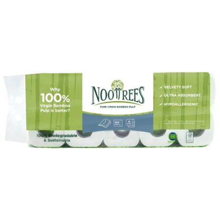 NooTrees Bamboo 3-Ply Toilet Paper -- 10 Rolls