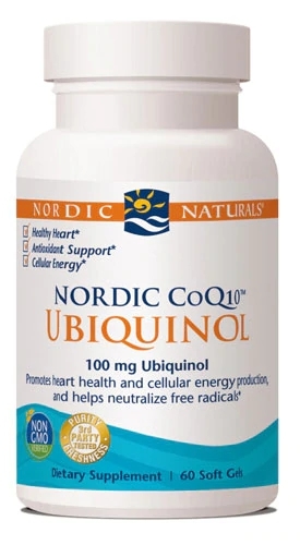 Nordic Naturals Nordic CoQ10™ Ubiquinol 100mg - 60 Cápsulas Gelatinosas: Energia e Saúde Cardiovascular para Você