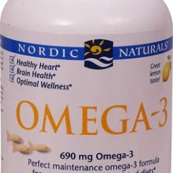 Nordic Naturals Ômega-3 Limão 690mg - 60 Cápsulas Gelatinosas - Saúde Cardiovascular e Cerebral