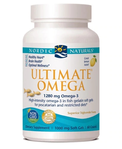 Nordic Naturals Ultimate Omega Limão 1000mg - 60 Cápsulas Gelatinosas - Pureza e Potência para Sua Saúde