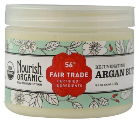 Nourish Organic Rejuvenating Argan Butter Fair Trade -- 5.2 oz