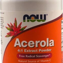 NOW Acerola em Pó - 170g: Potência de Vitamina C Natural para Sua Saúde