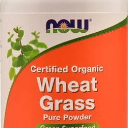 NOW Certified Organic Wheat Grass Powder - Erva de Trigo Orgânica em Pó 255g