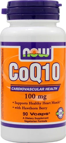 NOW CoQ10 100mg - 90 Cápsulas (Vcaps®) - Suporte Cardiovascular e Energia Celular