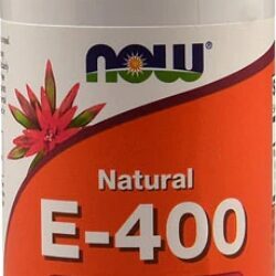 Vitamina E 400 UI NOW E-400 com Tocoferóis Mistos - 100 Cápsulas Gelatinosas