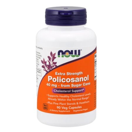 NOW Extra Strength Policosanol -- 40 mg - 90 Veg Capsules