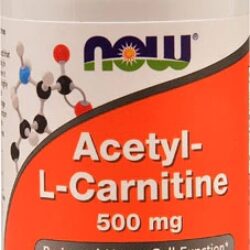 NOW Foods Acetil-L-Carnitina 500 mg - 50 Cápsulas: Energia e Bem-Estar para Você