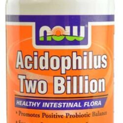 NOW Foods Acidophilus Probiótico 100 Cápsulas - Duas Bilhões de UFC