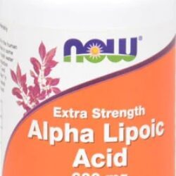 NOW Foods Ácido Alfa-Lipóico 600mg - 60 Cápsulas Vegetais: Potência e Bem-Estar