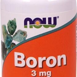 NOW Foods Boron 3mg - 100 Cápsulas: Essencial para Ossos e Bem-Estar Geral