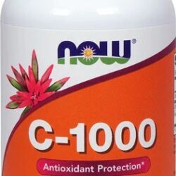 NOW Foods C-1000: Vitamina C 1000mg com Bioflavonoides e Rutina - 100 Cápsulas Vegetais