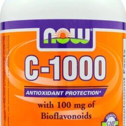 NOW Foods C-1000: Vitamina C Pura com Bioflavonoides - 500 Cápsulas Veganas