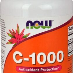 Vitamina C 1000mg NOW Foods com Rosa Mosqueta e Bioflavonoides Cítricos - 100 Tabletes - Potencialize Sua Imunidade