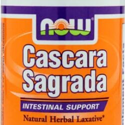 NOW Foods Cascara Sagrada 450 mg - 100 Cápsulas | Auxílio Digestivo Natural