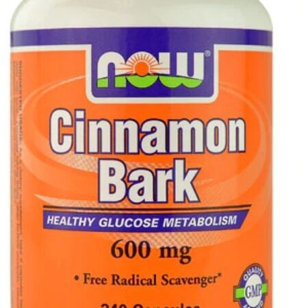 NOW Foods Canela em Casca 600mg – 240 Cápsulas: Saúde e Bem-Estar Natural — foto 1