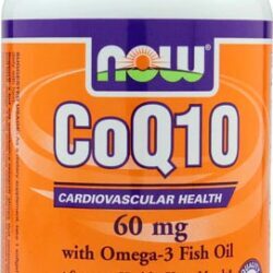 NOW Foods CoQ10 60mg - 240 Cápsulas Gelatinosas para Energia e Saúde Cardiovascular