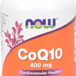 NOW Foods CoQ10 400mg - 60 Cápsulas Softgel: Energia e Antioxidante Essencial