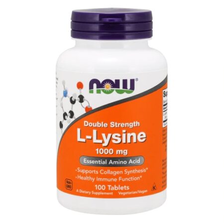 NOW Foods Double Strength L-Lysine -- 1000 mg - 100 Tablets