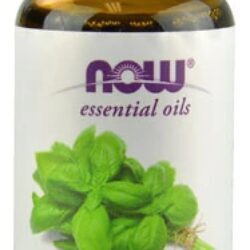 NOW Foods Óleo Essencial de Manjericão Puro - 30ml (1 fl oz) - Aroma Revigorante